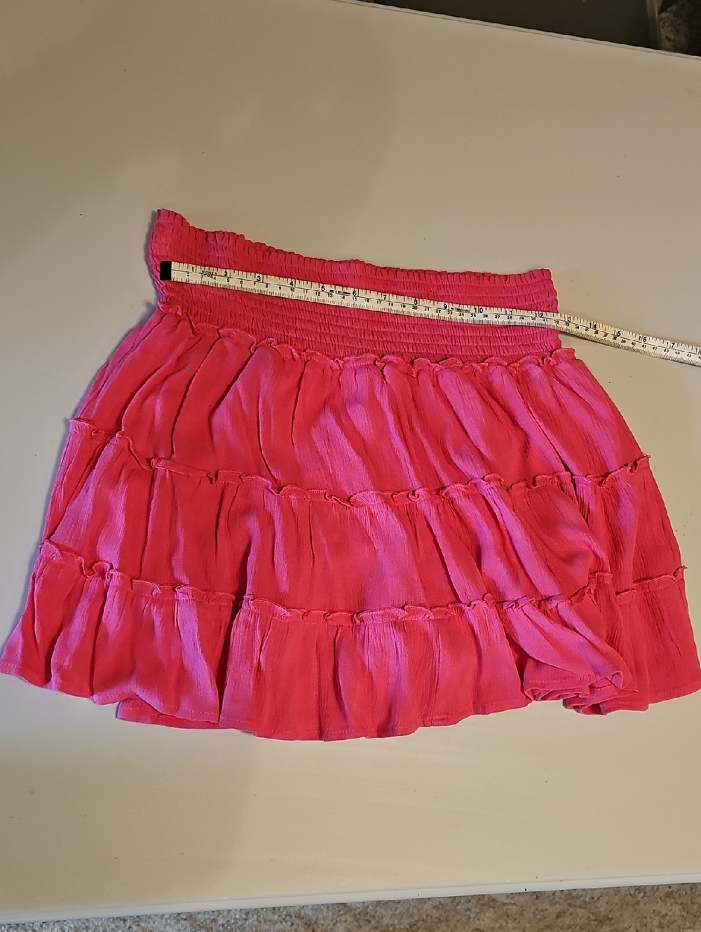 Pink Lily - Through The Garden Skort- Hot PINK
